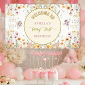 Fantasy Wildblume Fee erste Begrüßungszeichen Banner