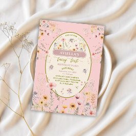 Fantasy Wildblume Fee erste Einladung