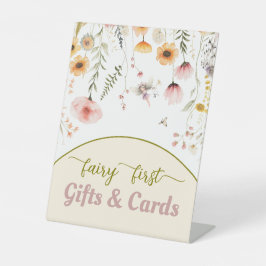 Fantasy Wildblume Fee erste Geschenke Pedestal Zei Sockelschild