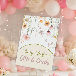 Fantasy Wildblume Fee erste Geschenke Pedestal Zei Sockelschild