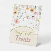 Fantasy Wildblume Fee erste Pedestal Zeichen Sockelschild (Vorderseite)