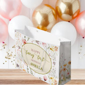 Fantasy Wildblume Fee Erstgeburtstag Geschenktasch Große Geschenktüte