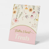 Fantasy Wildblume Fee Leckereien Pedestal Zeichen Sockelschild (Vorderseite)