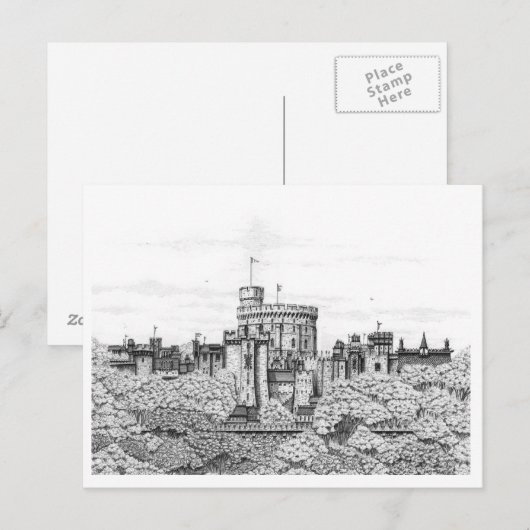 Fantasy Windsor Castle - Blank Postcard Postkarte (Vorne/Hinten)