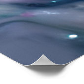 Fantasy Winged Unicorn mit rosa Haar Poster (Ecke)