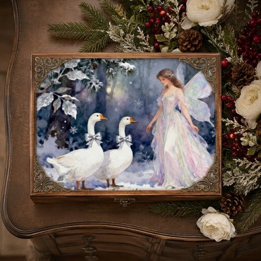 Fantasy-Winter-Fee-Geflügel-Wunderland TMF26 Seidenpapier