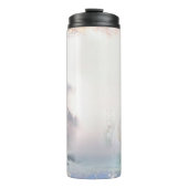 Fantasy Winter Szene Thermosbecher (Vorderseite)