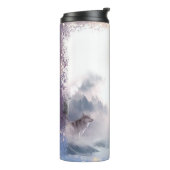 Fantasy Winter Szene Thermosbecher (Nach links gedreht)