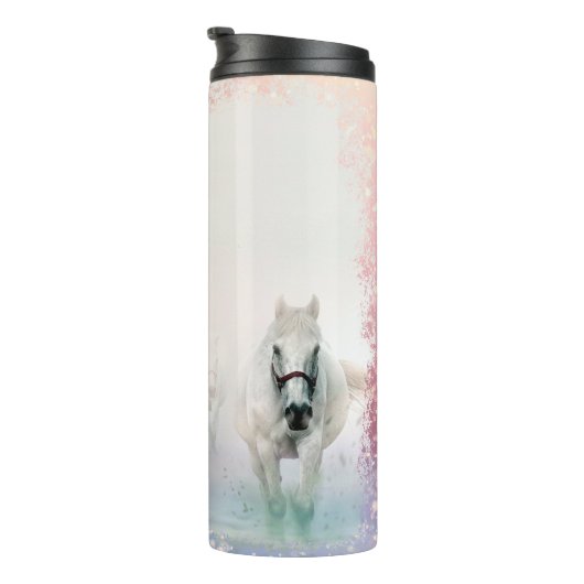 Fantasy Winter Szene Thermosbecher (Nach rechts gedreht)