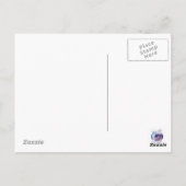 Fantasy Winter Unicorn und Fohlen Postkarte (Rückseite)