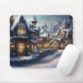 Fantasy Winter Village Mousepad (Mit Mouse)