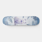 Fantasy Winter White Fox Skate Deck Skateboard (Horizontal)