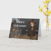 Fantasy Witch 10 Happy Halloween Grußkarte Karte (Gelbe Blume)