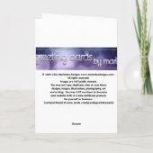 Fantasy Witz auf Sign Halloween Grußkarte Karte (Rückseite)