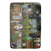 Fantasy Wizard Bücher Dragon Poster Badematte (Vorderseite Vertikal)