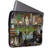 Fantasy Wizard Bücher Dragon Poster Laptopschutzhülle (Vorne Rechts)