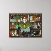 Fantasy Wizard Bücher Dragon Poster Leinwanddruck (Vorderseite)
