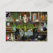 Fantasy Wizard Bücher Dragon Poster Visitenkarte (Vorderseite)