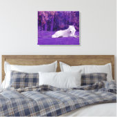 Fantasy Wolf Leinwand (Insitu (Schlafzimmer))