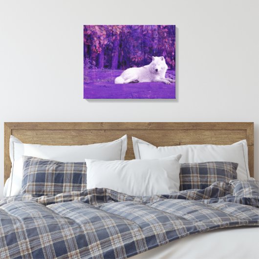 Fantasy Wolf Leinwand (Insitu (Schlafzimmer))
