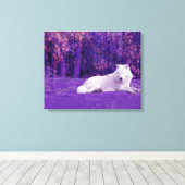 Fantasy Wolf Leinwand (Insitu (Holzboden))