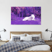 Fantasy Wolf Leinwand (Insitu (Schlafzimmer))
