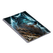 Fantasy Wolf Notebook Notizblock (Rechte Seite)