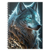 Fantasy Wolf Notebook Notizblock (Vorderseite)