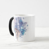 Fantasy Wolf Tree Grafische Kunst, Dichtung und Mu Verwandlungstasse (Vorderseite Links)