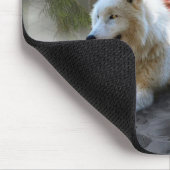 Fantasy Wolf und Girl Mousepad (Ecke)
