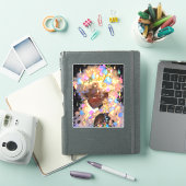 Fantasy Woman African American Art Aufkleber (iPad Hülle)