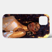 Fantasy Woman African American Art Case-Mate iPhone Hülle (Rückseite (Horizontal))