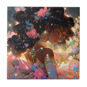 Fantasy Woman African American Art Fliese