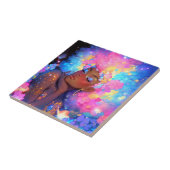 Fantasy Woman African American Art Fliese (Seite)