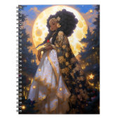 Fantasy Woman African American Art Notizblock (Vorderseite)