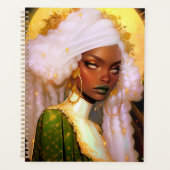Fantasy Woman African American Art Planer (Vorderseite)