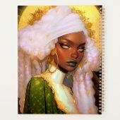 Fantasy Woman African American Art Planer (Rückseite)