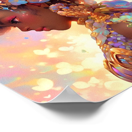 Fantasy Woman African American Art Poster (Ecke)