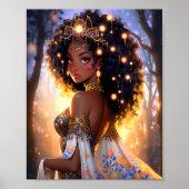 Fantasy Woman African American Art Poster (Vorne)