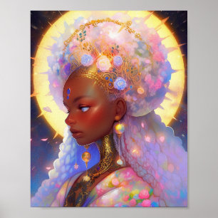 Fantasy Woman African American Art Poster