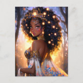 Fantasy Woman African American Art Postkarte (Vorderseite)
