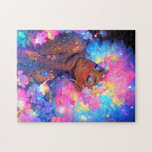 Fantasy Woman African American Art Puzzle (Horizontal)