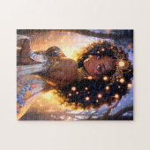 Fantasy Woman African American Art Puzzle (Horizontal)