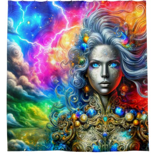 Fantasy Woman Duschvorhang (Vorderseite)