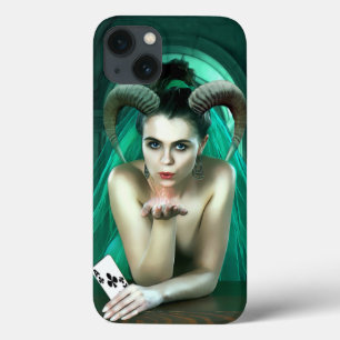 Fantasy Woman Playing Poker Case-Mate iPhone Fall Hülle
