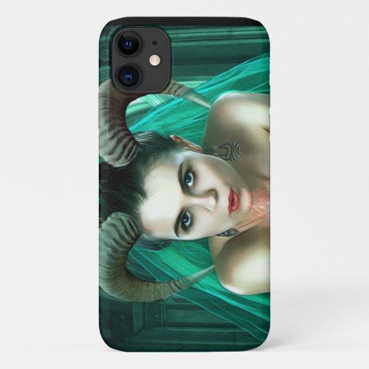 Fantasy Woman Playing Poker LifeProof iPhone Case (Rückseite)