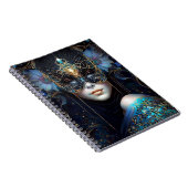 Fantasy Woman Wear Mask Notizblock (Rechte Seite)