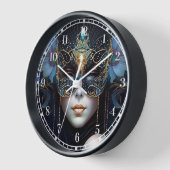 Fantasy Woman Wear Mask Uhr (Winkel)