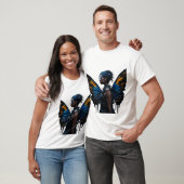 Fantasy Women and Butterfly Wings AI Art T-Shirt (Unisex)