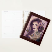 Fantasy women with cat by Renee Lavoie Canvas Pri Planer (Anzeige)